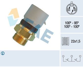 Opel Vectra B 1.6 / 1.8 / 2.0 / 2.5 Radyatör Fan Müşürü 3 Fişli Fae Marka