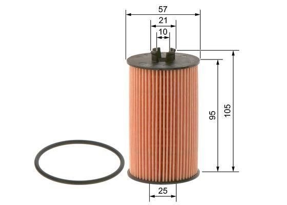 Opel Meriva B 1.4 (A14XER-A14NET) Motor Yağ Filtresi Bosch Marka 09864B7009