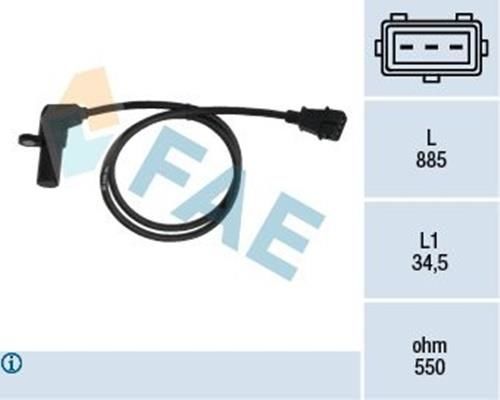 OPEL VECTRA B KRANK DEVİR SÖNSÖRÜ X16XEL - FAE 6238393