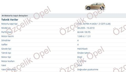 OPEL ASTRA H Z13DTH GAZ KELEBEĞİ - ORJİNAL GM