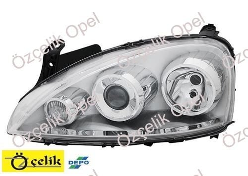 OPEL CORSA C SOL FAR COSMO MERCEKLİ - DEPO MARKA 1216177 - 93188581