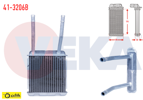 OPEL ASTRA F KALORİFER PETEĞİ (RADYATÖRÜ) BORULU BRAZING