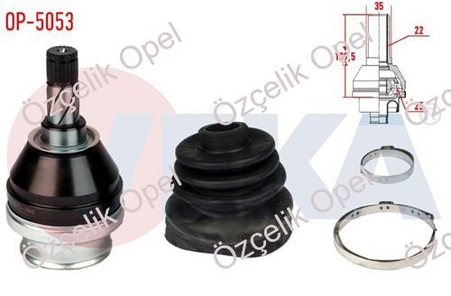 OPEL VECTRA C İÇ AKS KAFASI Z16XE - VEKA MARKA