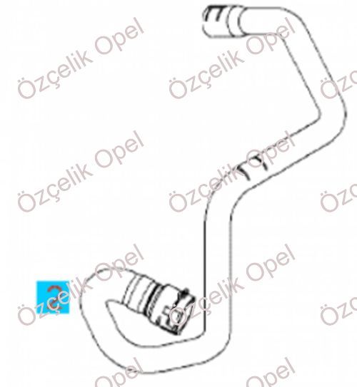 OPEL CORSA D Z10XEP KALORİFER CIKIS HORTUMU - GM MARKA