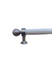 16 cm Aliminyum  Beyaz Yuvarlak Başlı Dolap Kulp