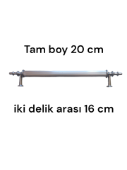 Krom Sivri  Başlı Aliminyum Dolap Kulp 16 cm