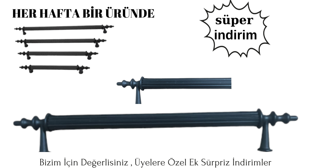 SİYAH SİVRİ KULP İNDİRİMDE