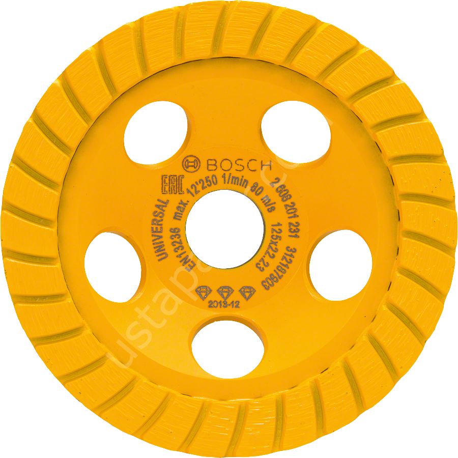 Bosch - Best Serisi Universal Turbo Elmas Çanak Disk 125 mm 2608201231
