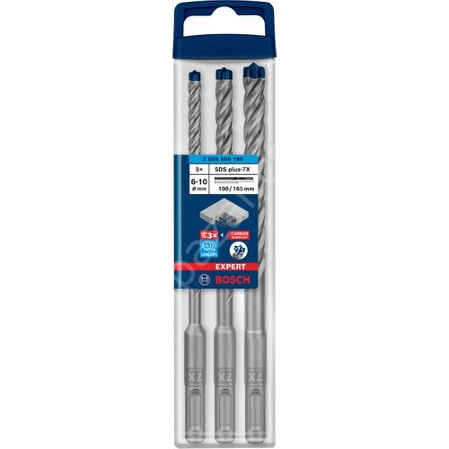 Bosch Expert Sds Plus-7x Kırıcı Delici Delme Ucu Seti 6/8/10 mm 3 Parça