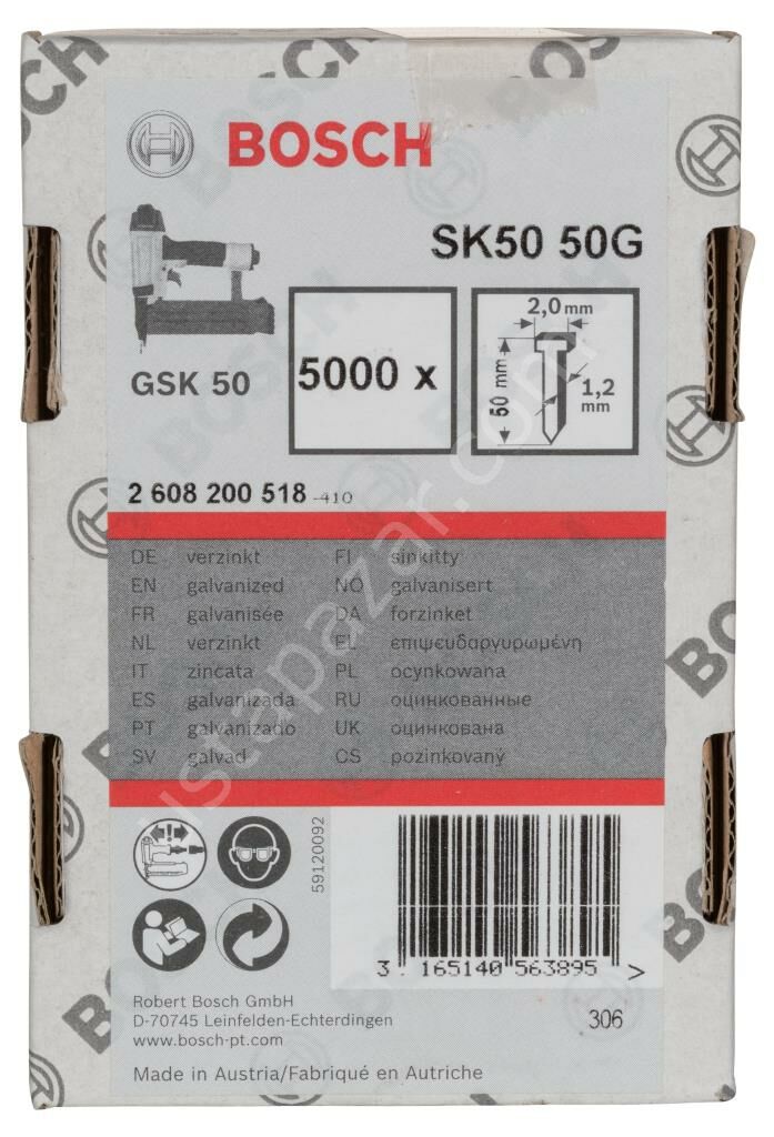 Bosch - GSK 50 Çivisi 50 mm 5000li