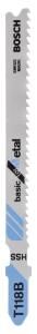Bosch - Ekonomik Seri Metal İçin T 118 B Dekupaj Testeresi Bıçağı - 100'Lü Paket 2608631965