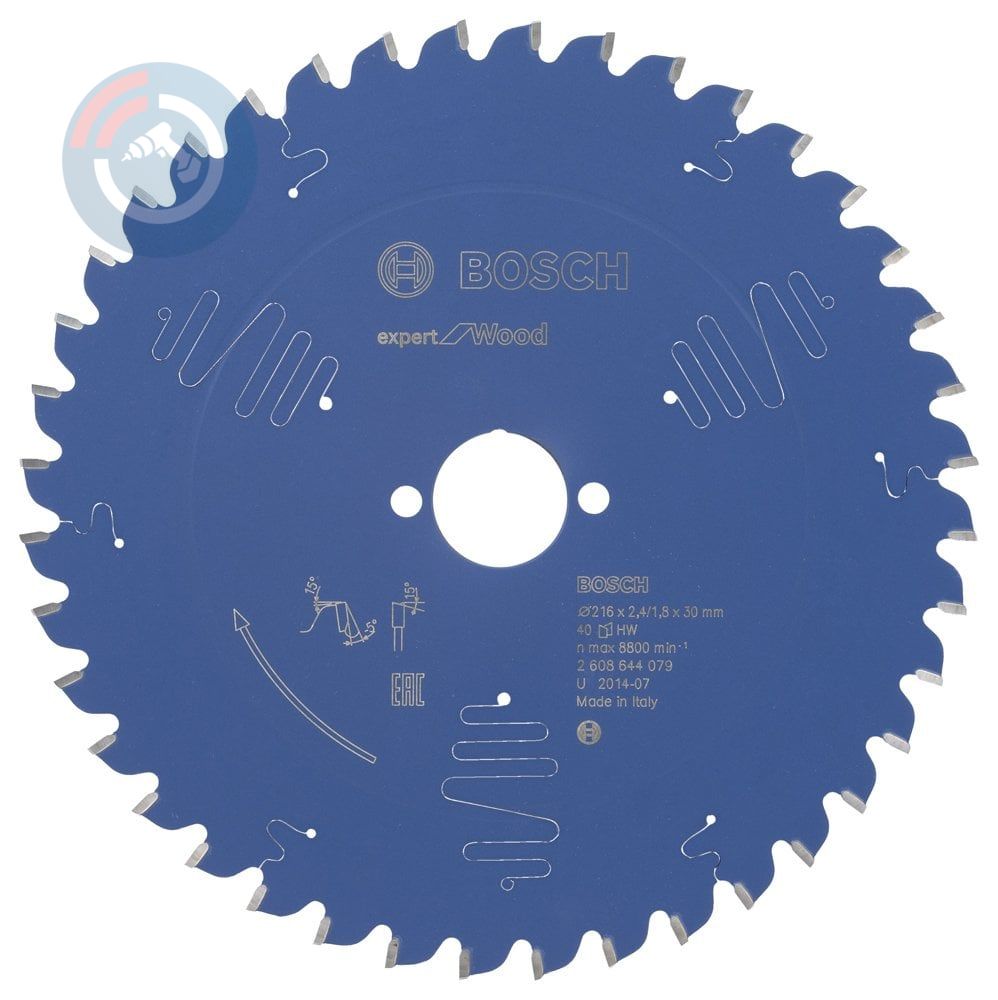 Bosch - Expert Serisi Ahşap için Daire Testere Bıçağı 216*30 mm 40 Diş