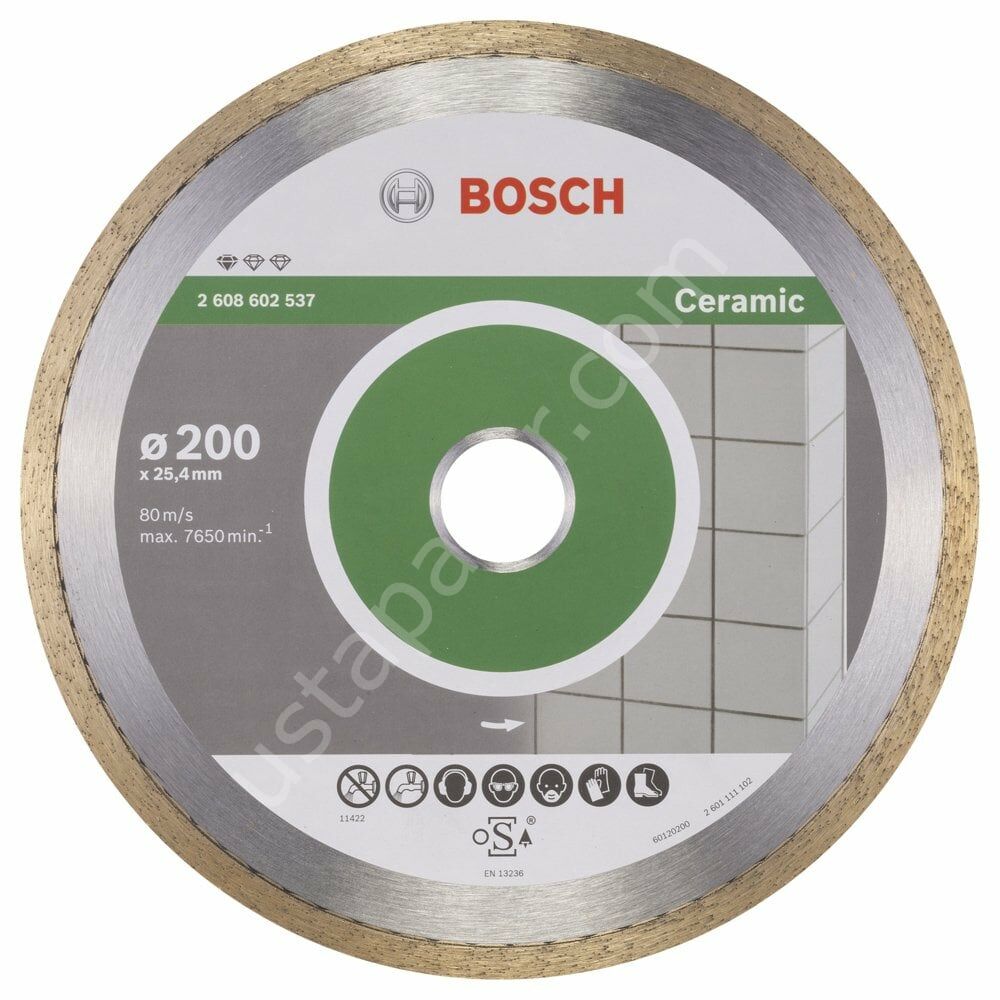 Bosch - Standard Seri Seramik İçin Elmas Kesme Diski 200 mm 2608602537