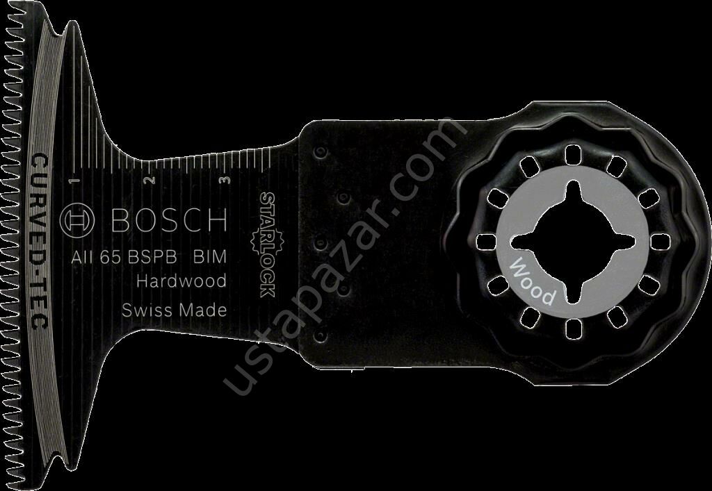Bosch - Starlock - AII 65 BSPB - BIM Sert Ahşap İçin Daldırmalı Testere Bıçağı 10'lu