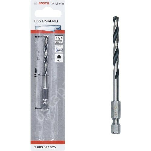Bosch Hss Point Teq Hex Metal Matkap Ucu 4,5mm - 2608577525