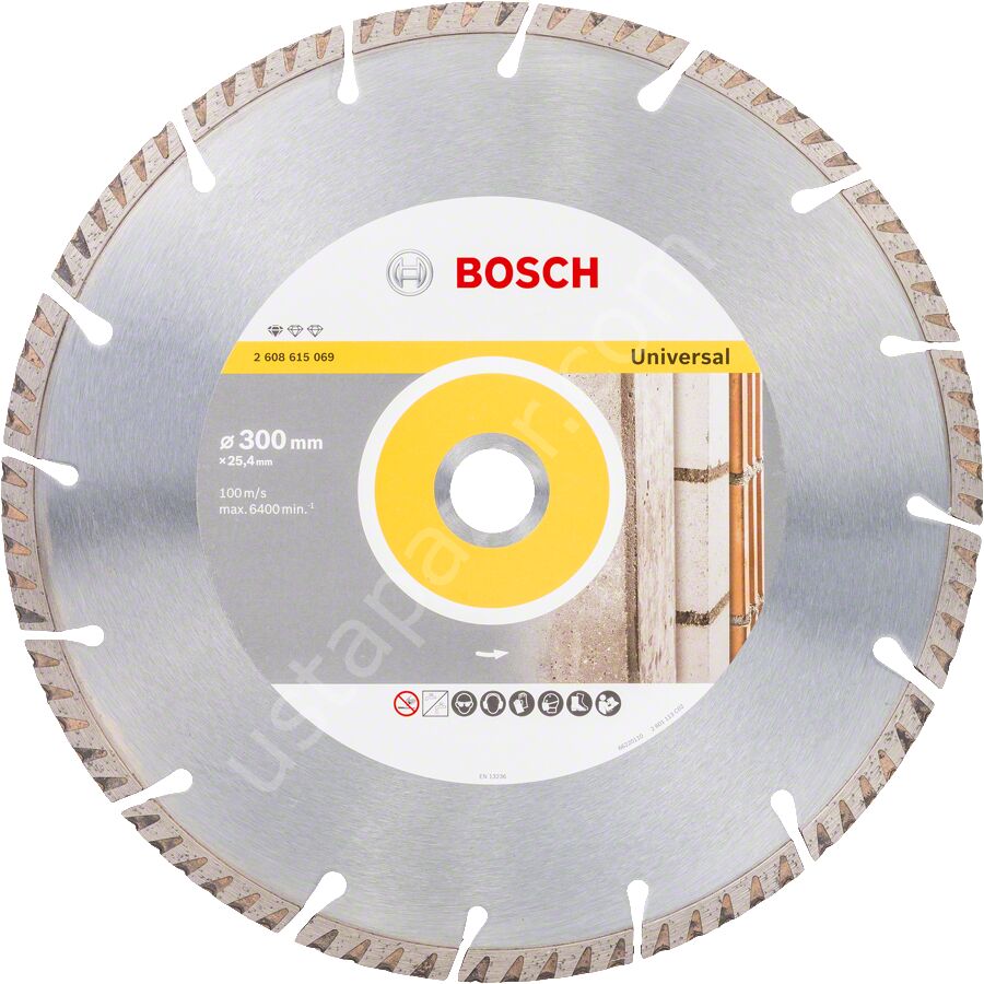 Bosch - Standard Seri Genel Yapı Malzemeleri ve Metal İçin Elmas Kesme Diski 300*25,4 mm