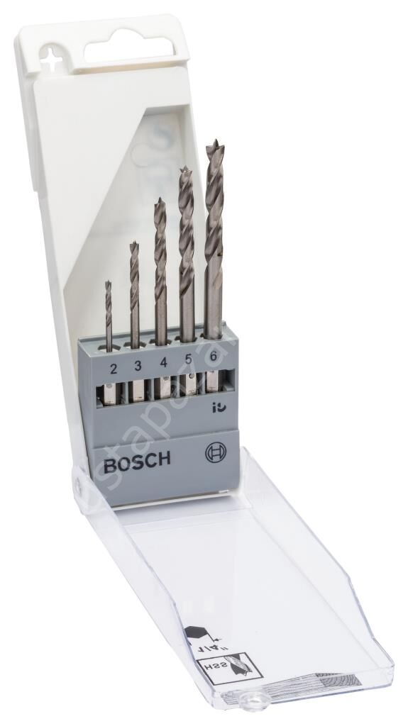 Bosch - Altıgen Şaftlı Ahşap Matkap Ucu Set 2-6 mm 2608595525