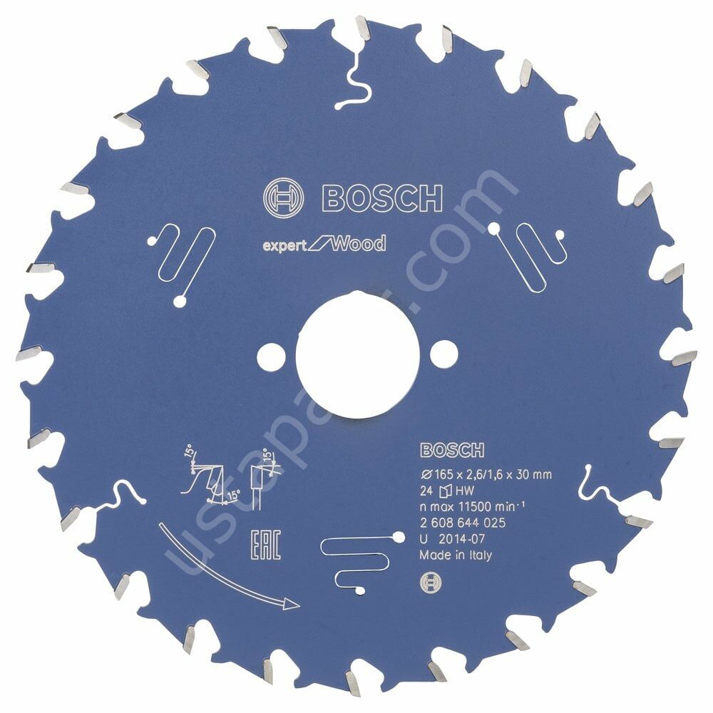 Bosch - Expert Serisi Ahşap için Daire Testere Bıçağı 165*30 mm 24 Diş
