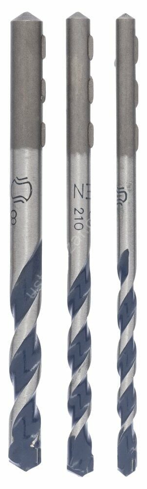Bosch - cyl-5 Serisi, Blue Granite Turbo Beton Matkap Ucu 3'lü 5-6-8 mm 2608588164