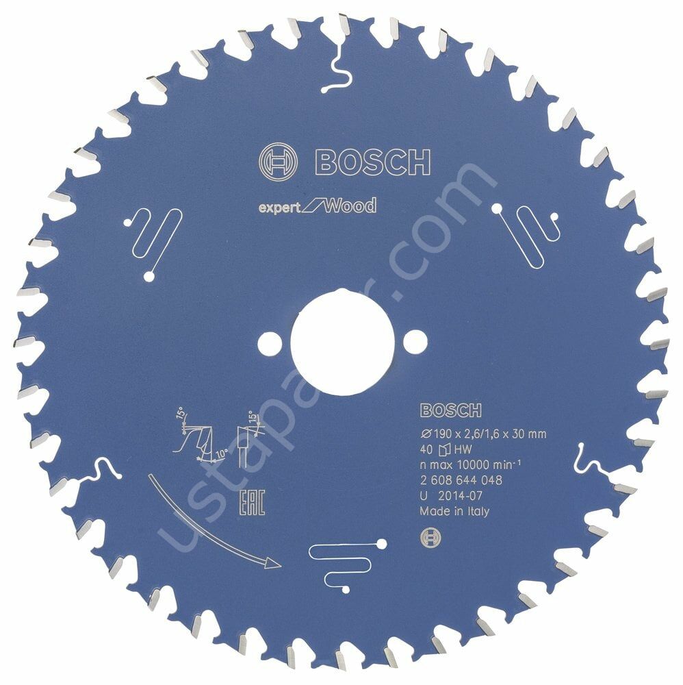 Bosch - Expert Serisi Ahşap için Daire Testere Bıçağı 190*30 mm 40 Diş