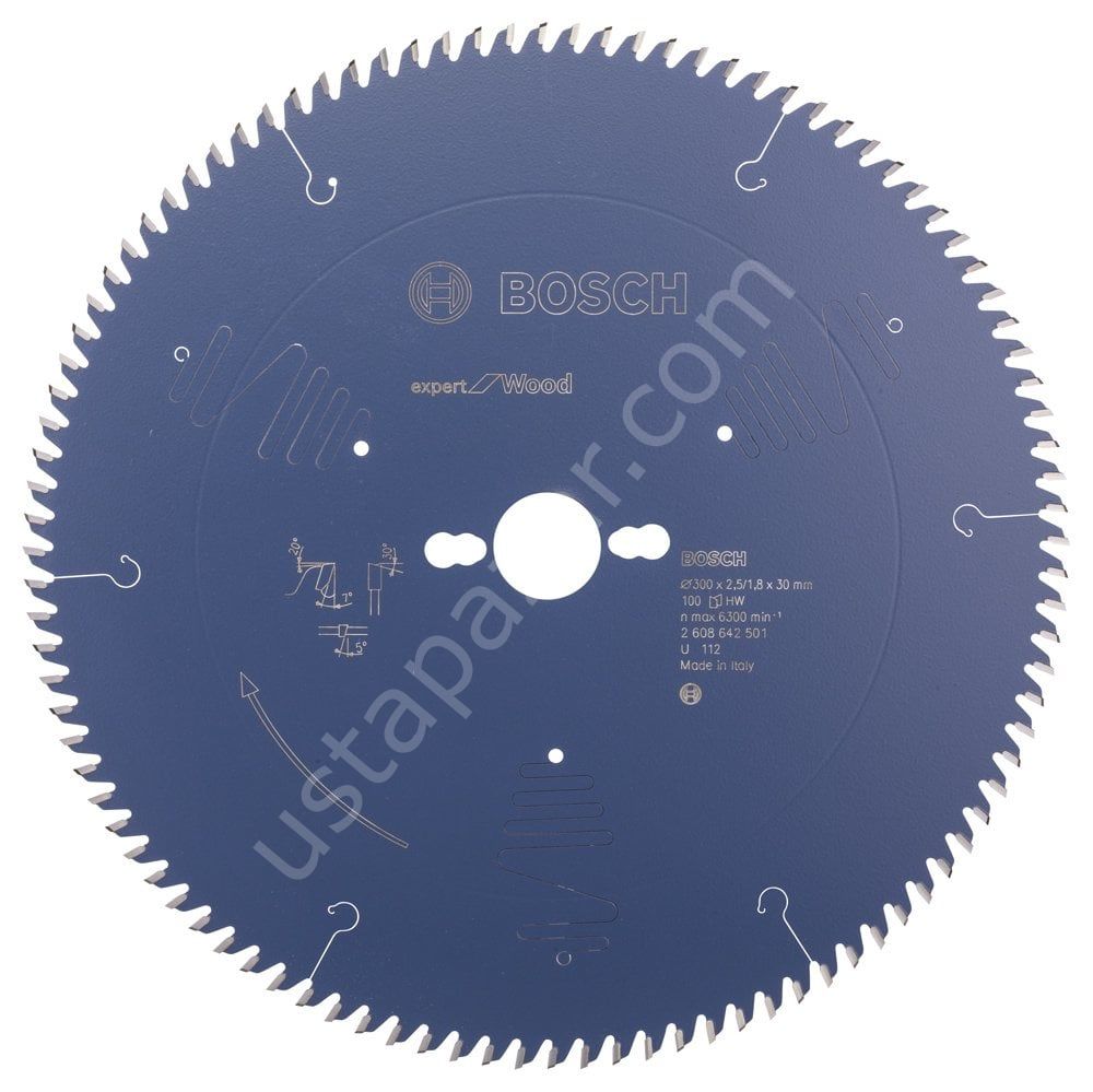 Bosch - Expert Serisi Ahşap için Daire Testere Bıçağı 300*30 mm 100 Diş 2608642501