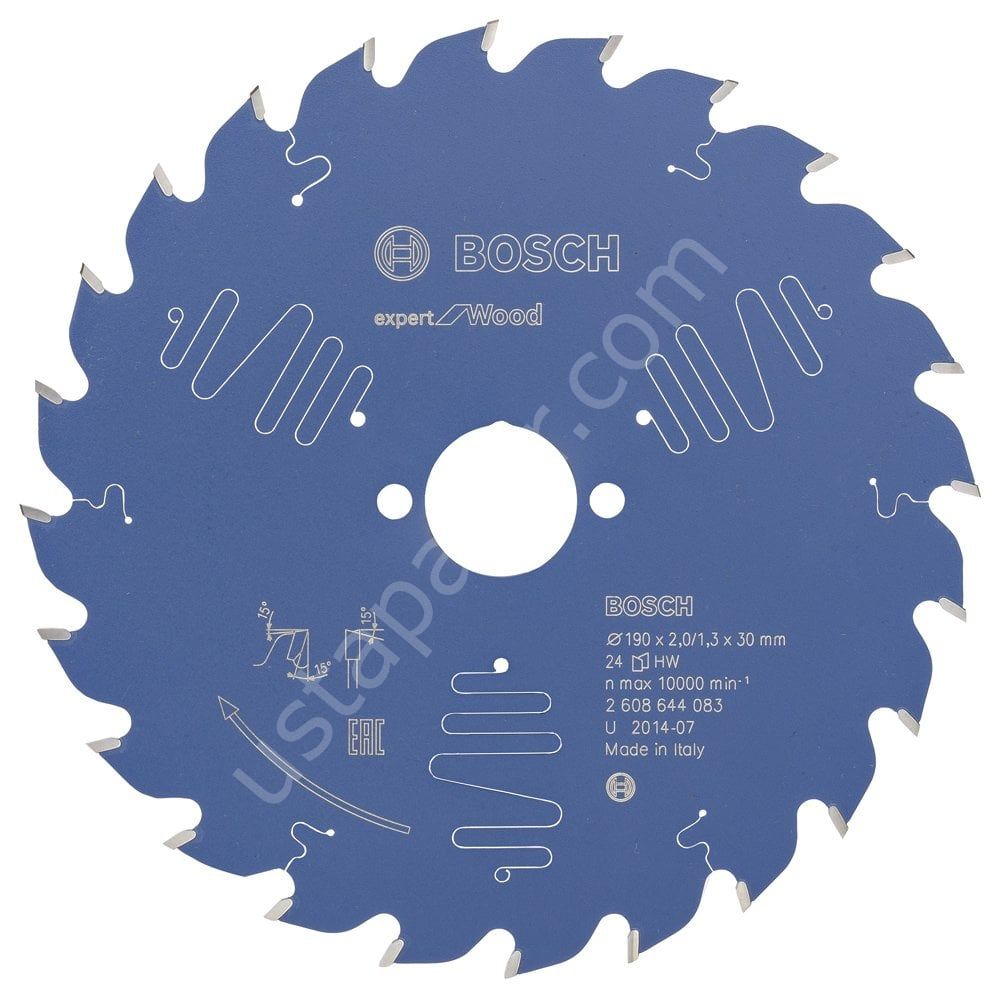 Bosch - Expert Serisi Ahşap için Daire Testere Bıçağı 190*30 mm 24 Diş