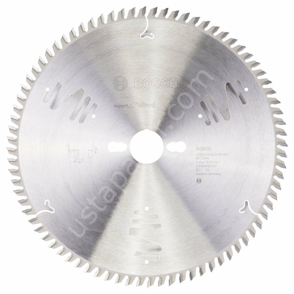 Bosch - Expert Serisi Ahşap için Daire Testere Bıçağı 250*30 mm 80 Diş