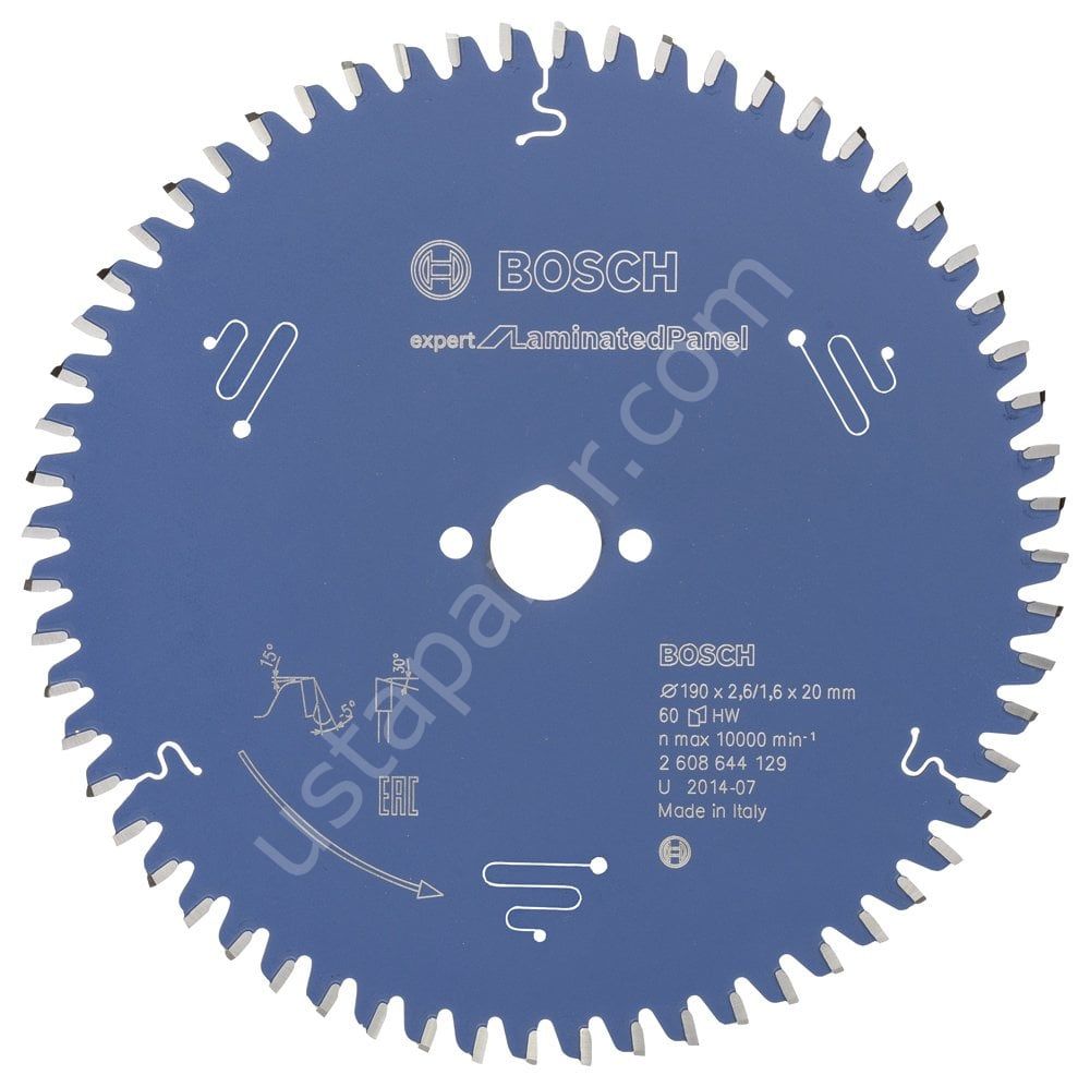 Bosch - Expert Serisi Lamine Panel için Daire Testere Bıçağı 190*20 mm 60 Diş