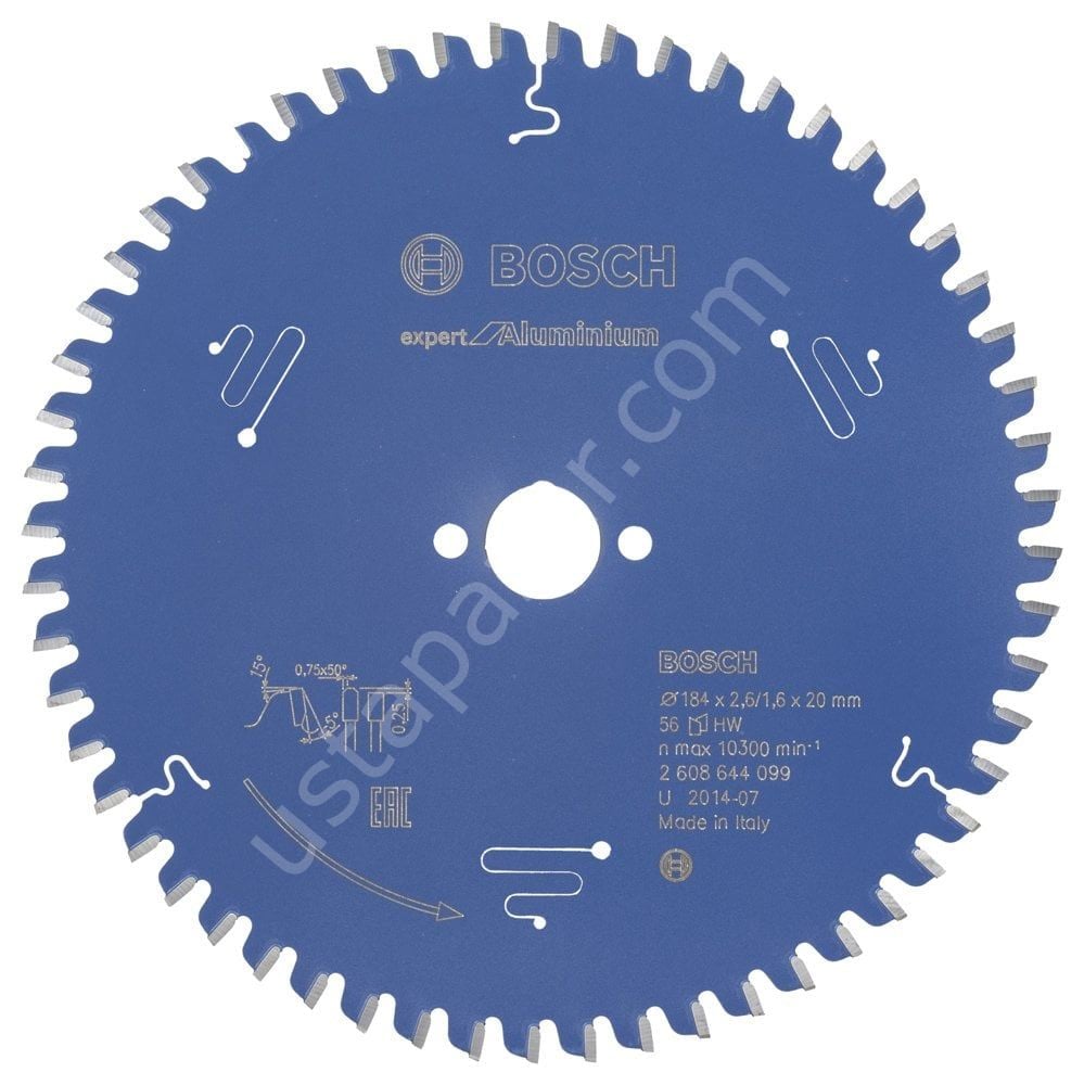 Bosch - Expert Serisi Alüminyum için Daire Testere Bıçağı 184*20 mm 56 Diş 2608644099