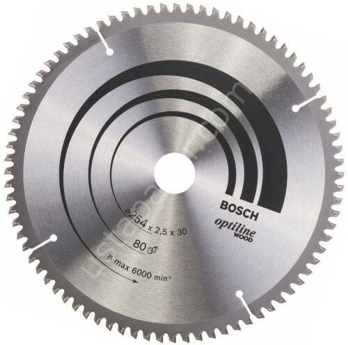 Bosch OPW Daire Test. Bıç. 254*30 mm 80 D G
