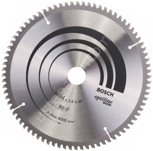 Bosch OPW Daire Test. Bıç. 254*30 mm 80 D G