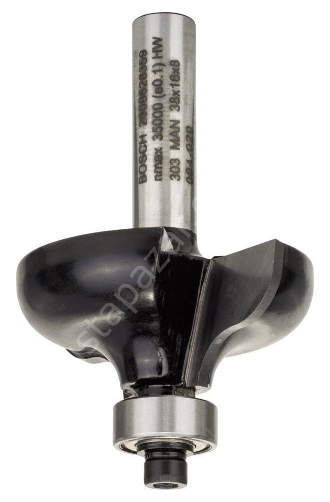 Bosch - Standard Seri Ahşap İçin Çift Oluklu Sert Metal Kenar Biçimlendirme Frezesi 8*38*57mm 2608628359