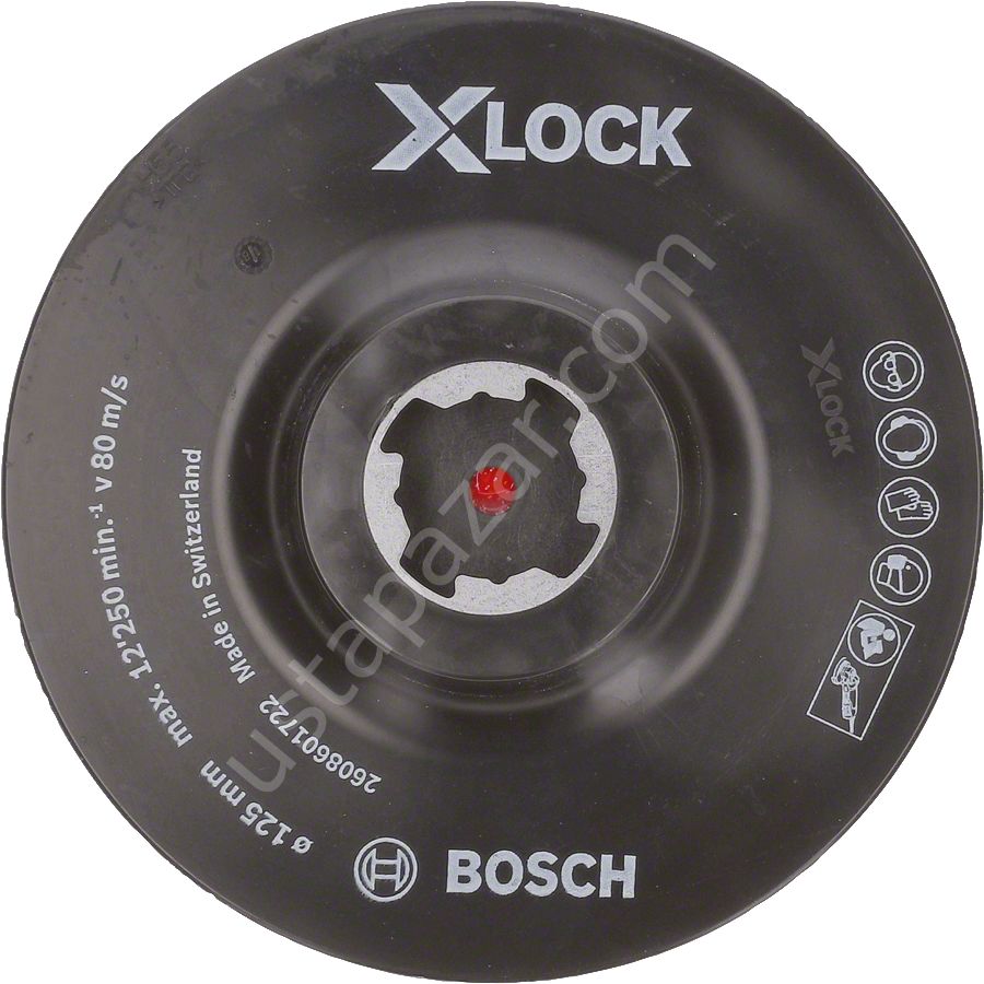 Bosch - X-LOCK - 125 mm M14 Kağıt Zımparalar için Taban
