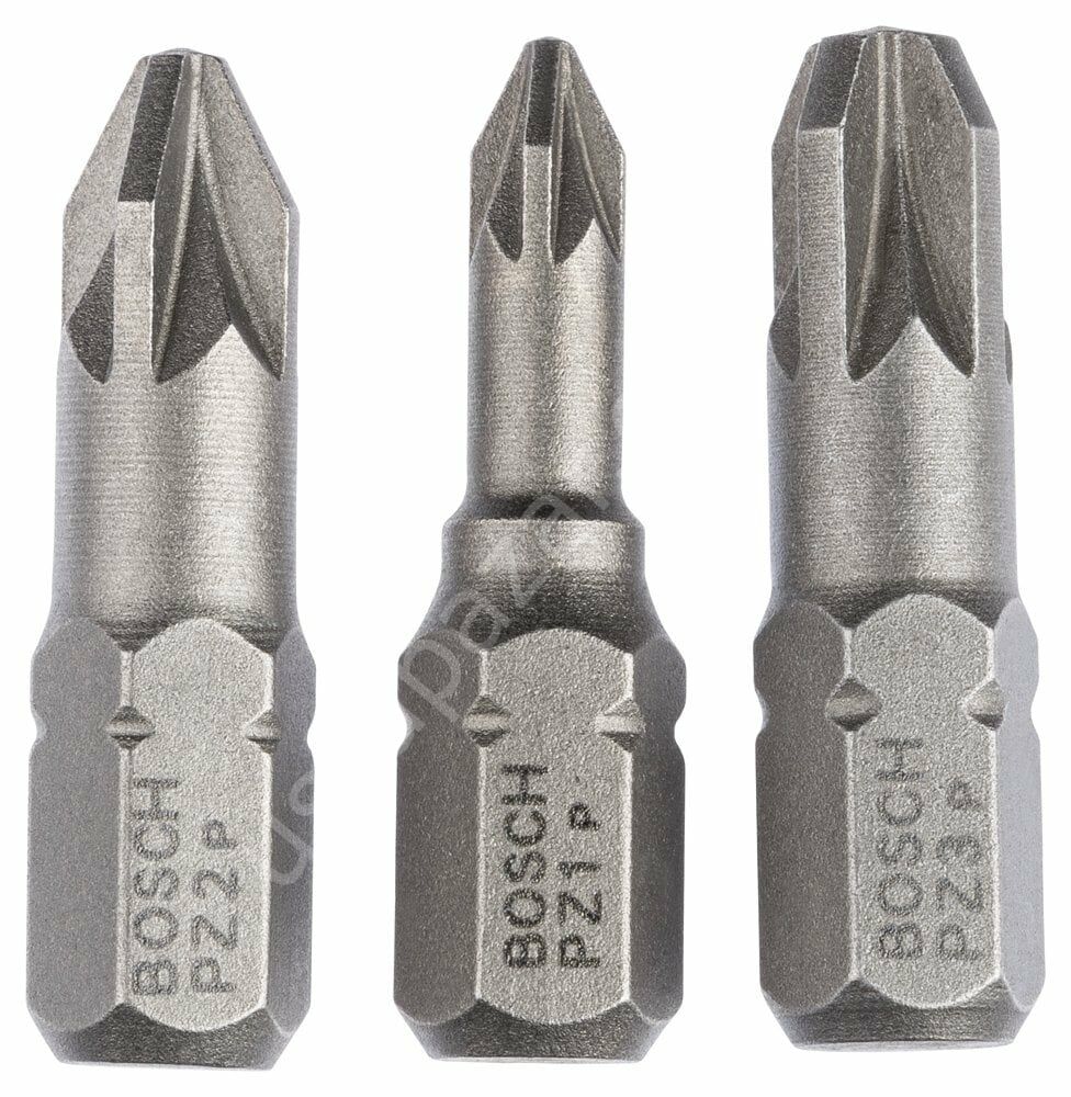 Bosch - 3 Parçalı Extra Hard Serisi Vidalama Ucu Seti PZ1/2/3*25 mm
