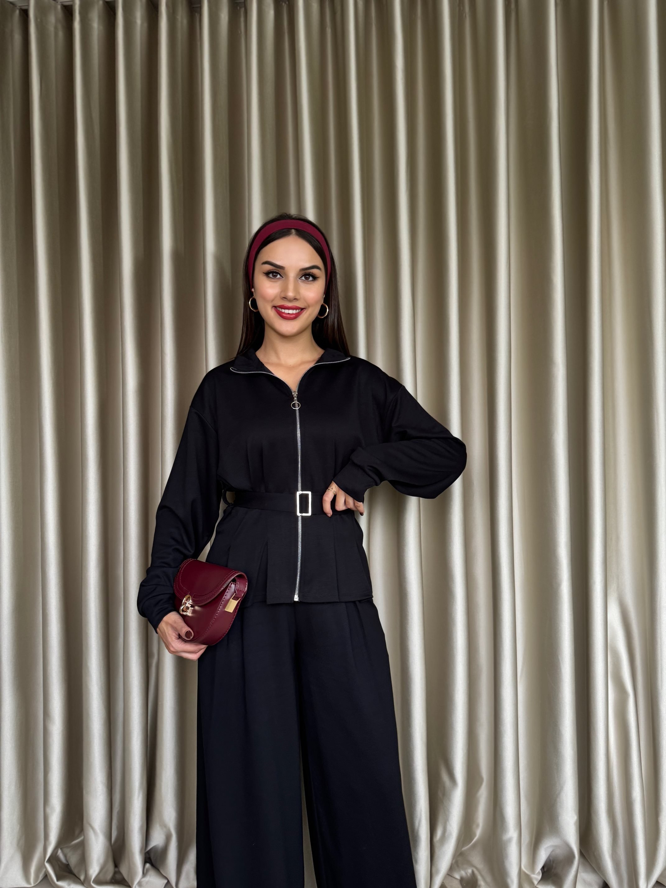 3082 KEMERLİ TAKIM BLACK - SİYAH