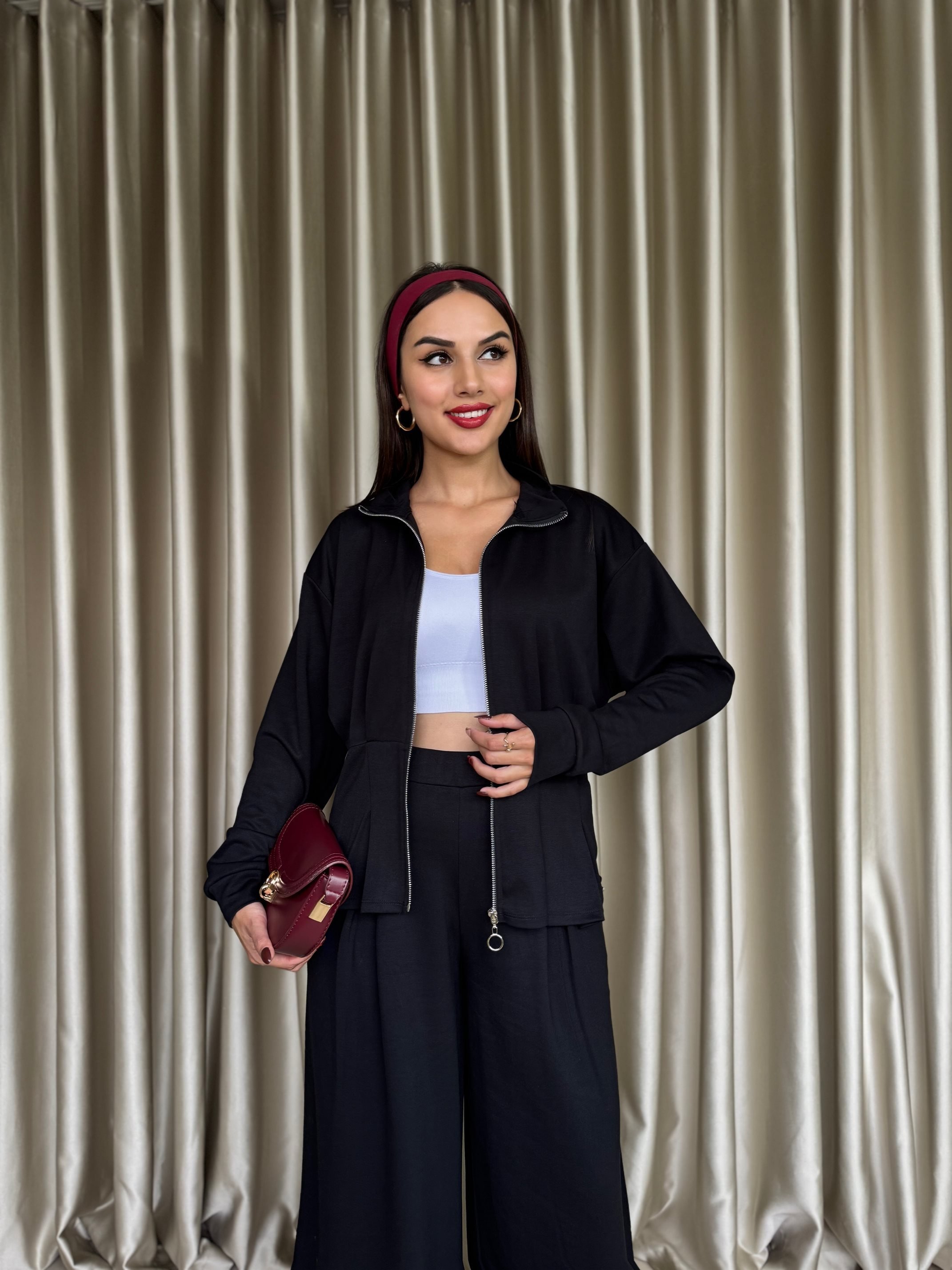 3082 KEMERLİ TAKIM BLACK - SİYAH