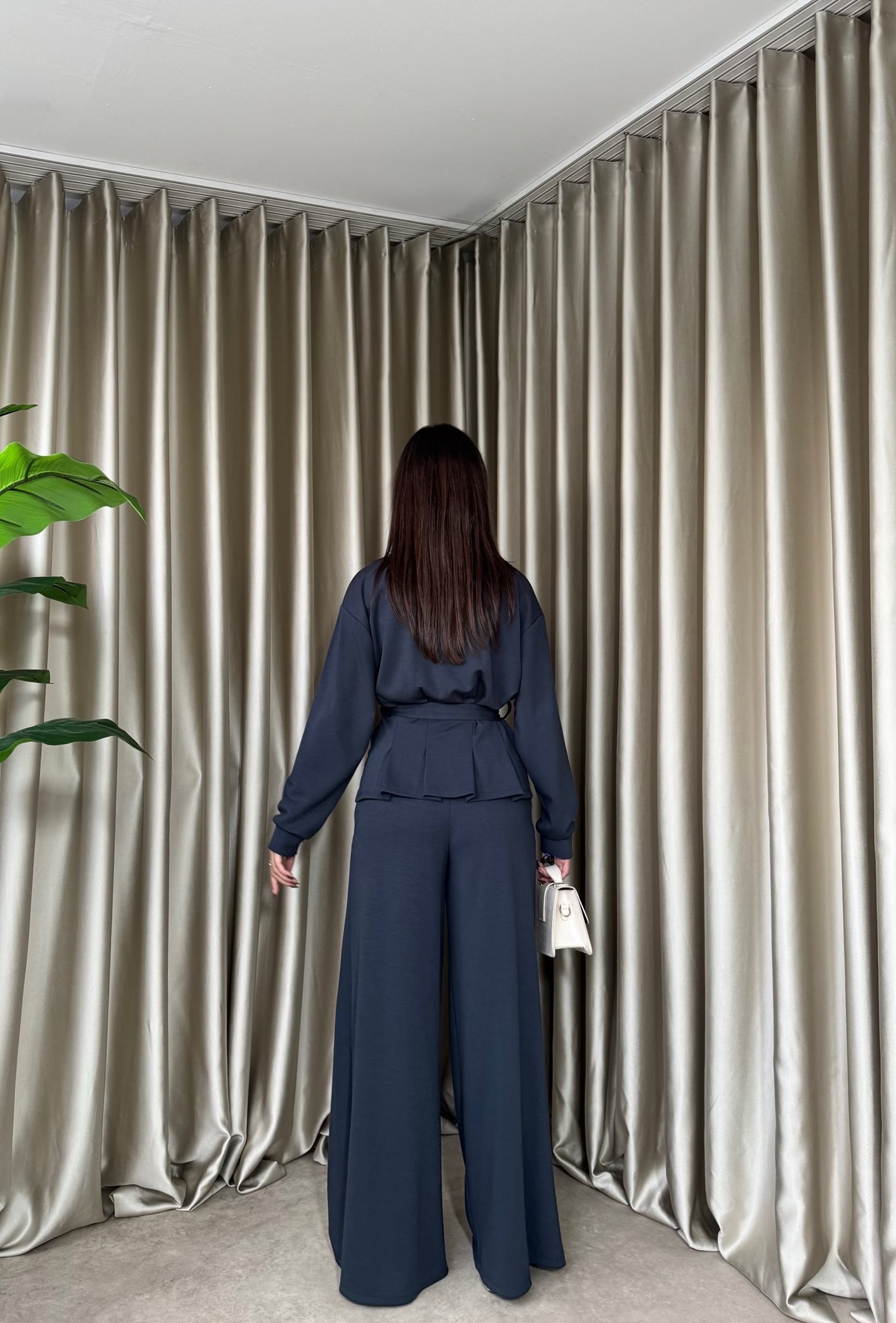 3082 KEMERLİ TAKIM SMOKE - FÜME