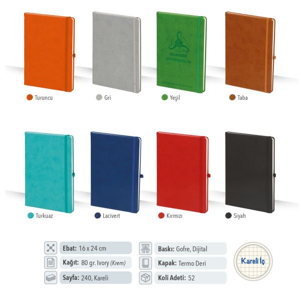 Termo Deri Tarihsiz Defter