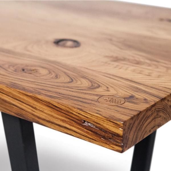 Industrial Solid Oak Table – NEO Series