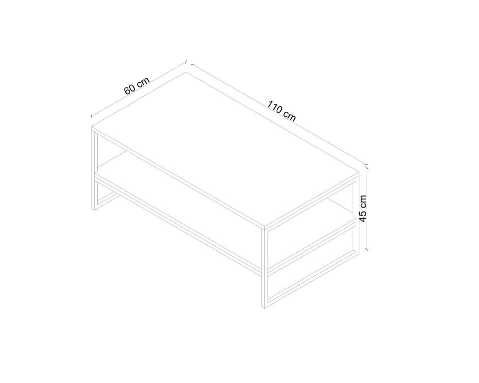 Industrial Solid Wood Coffee Table – NEO Series