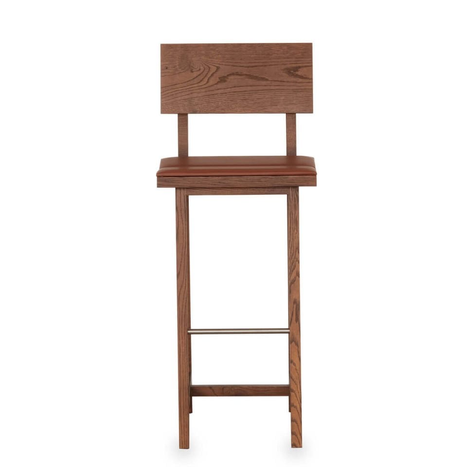 Ahşap Bar Sandalyesi - PI Serisi Forest - Döşemeli