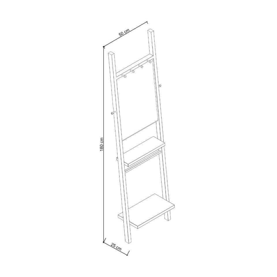 Ahşap Çerçeveli Organizer Ayna