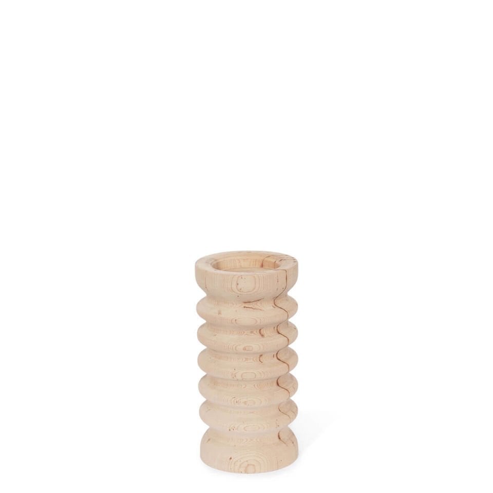 Wooden Candle Holder, Cedar – SOFRA Series, Small Size