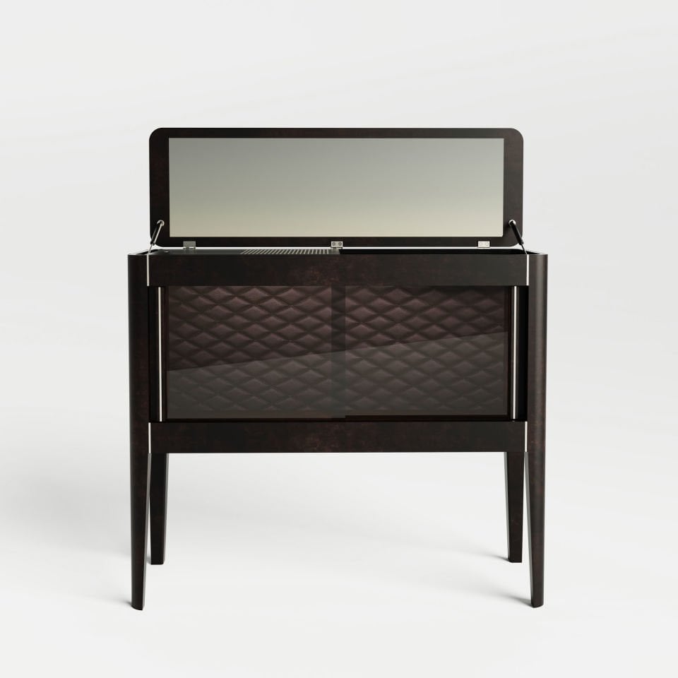 Ayna Kapaklı Yatay İçki / Kokteyl Dolabı - CASABLANCA Mix Vitrin Serisi