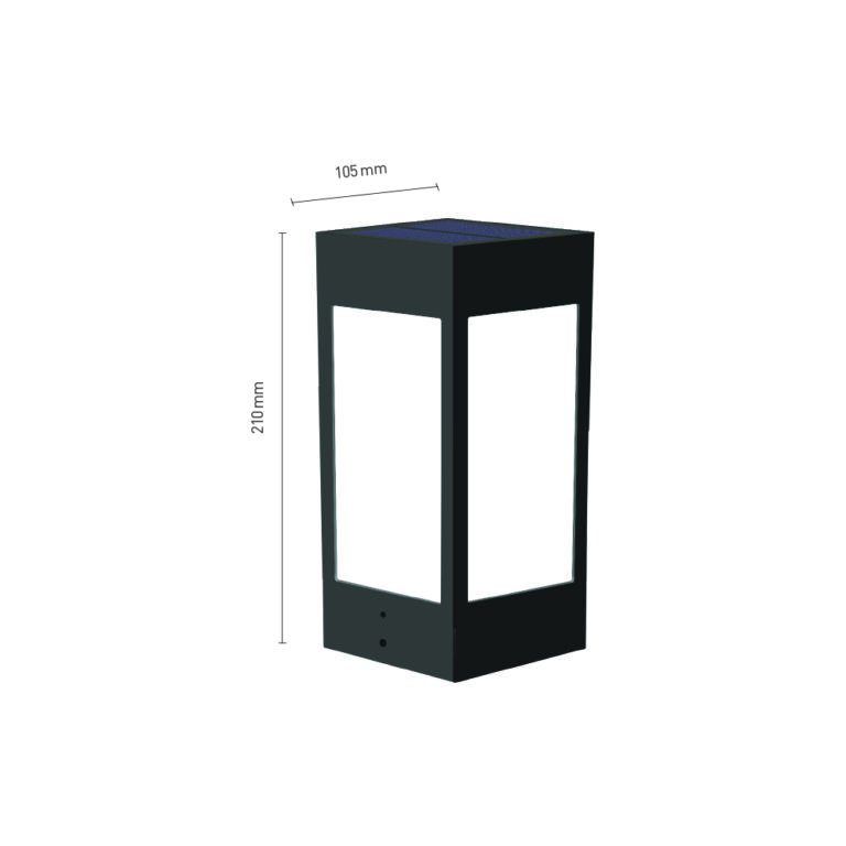 SolarBurda 10W Fonksiyonel Solar Bahçe Armatürü