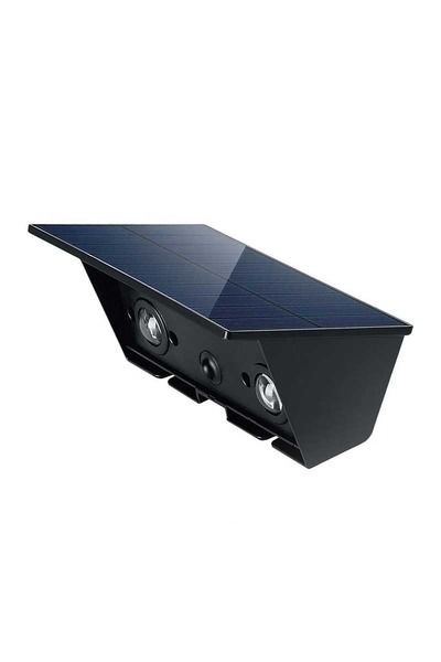 Ack Ag60-09801 142x73x80mm 3000k Cıft Yonlu Sıyah Govde Solar Led Bahce Armaturu