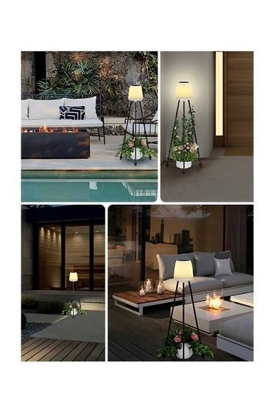 Ack Ag60-06851 457mmx457mmx107mm Ip54 Led Ayaklı Solar Sıyah Aplık