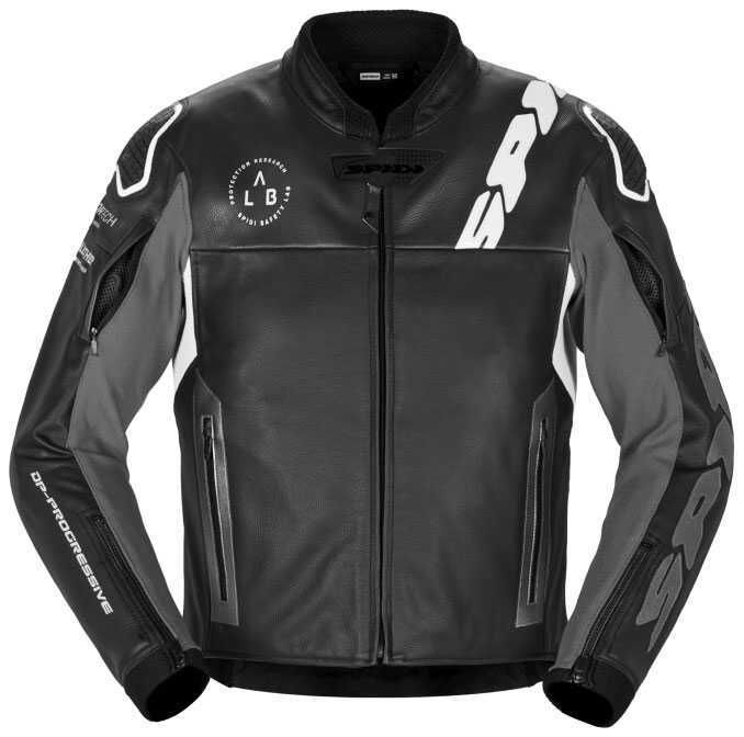 SPIDI DP PROGRESSIVE LEATHER DERİ CEKET SİYAH BEYAZ