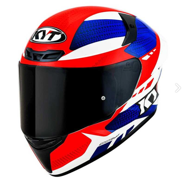KYT TT-REVO KASK GEAR BLUE / RED
