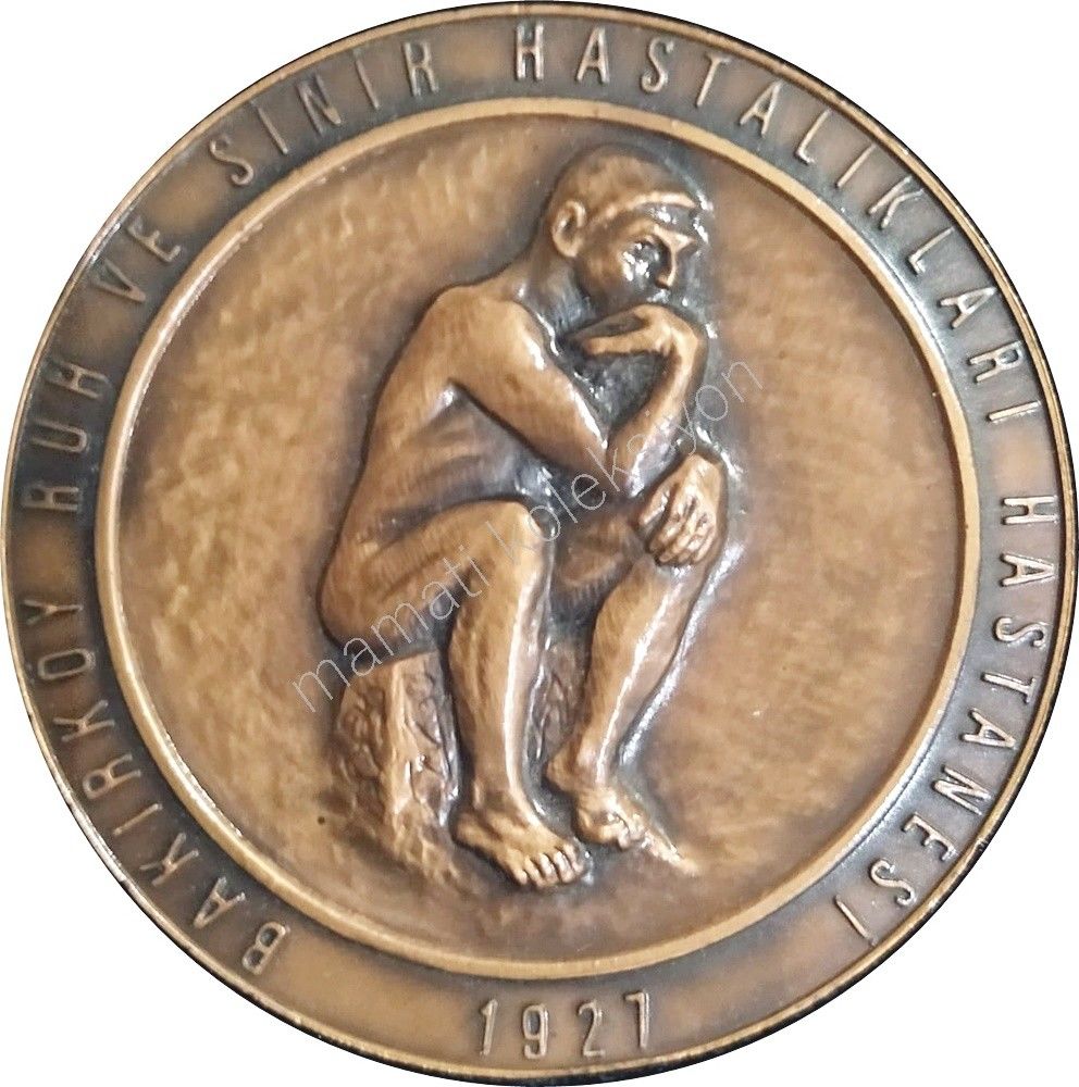 Bakırköy Ruh ve Sinir Hastalıkları Hastanesi 1927 - Madalyon